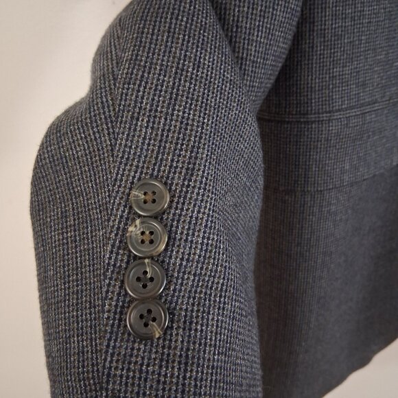 CHAPS 42L Tweed Blazer 100% Wool Jacket Academia Old Money Ivy League Sport Coat - Picture 4 of 16
